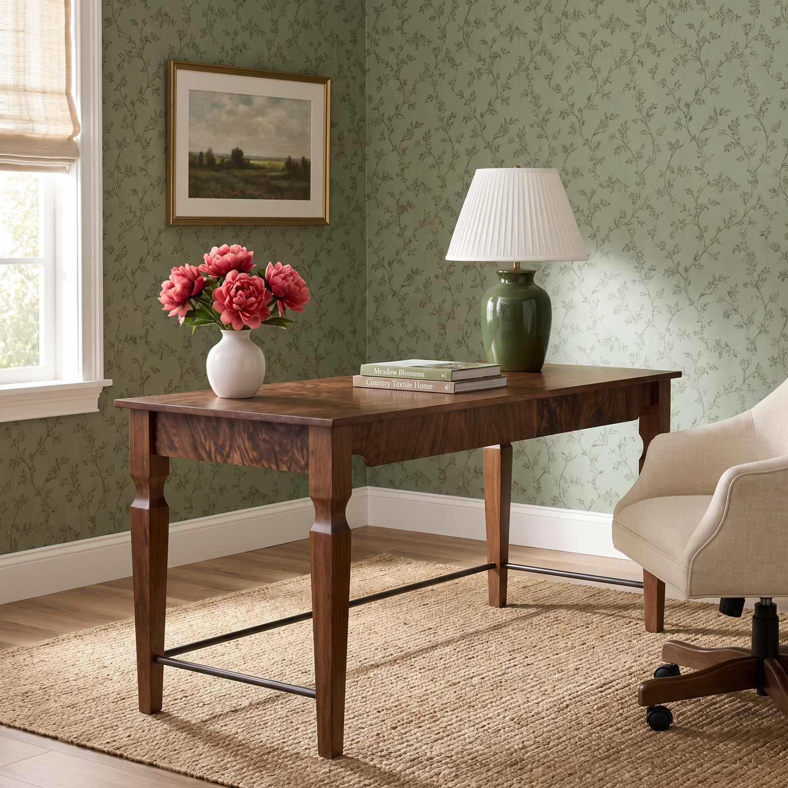 Galvin Desk-Walnut Burl
