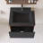 24'' Wall Mounted Single Bathroom Vanity With Black Quartz Sand Basin-1803270886