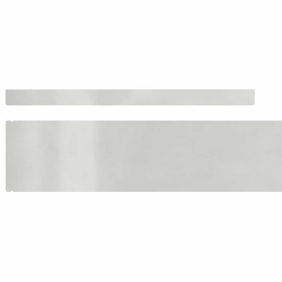 10cm H x 450cm W Stainless Steel Lawn Edging