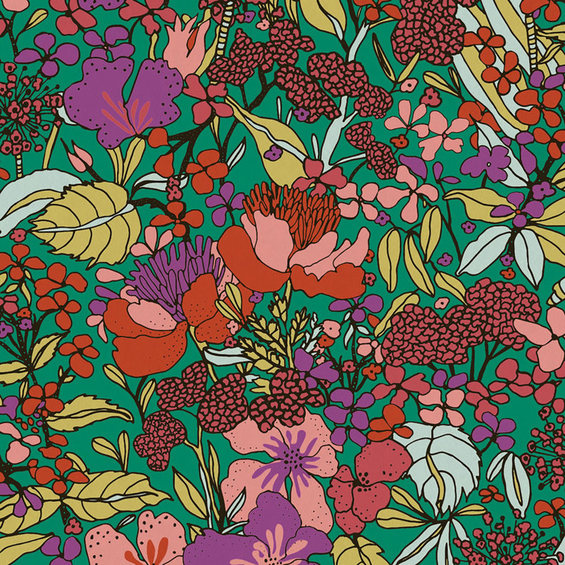 Nasteha Wallpaper, Green