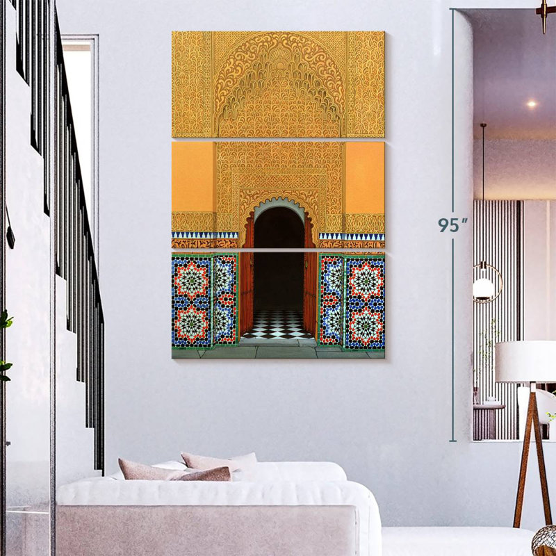 Nicci Door Marrakech, 74" H x 48" W