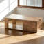 Table basse en bois massif rétro Burlywood