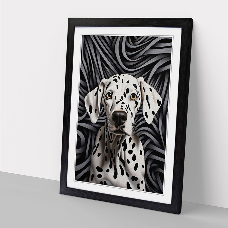 Single Picture Frame Print on Wood, 34cm H x 25cm W, Black Framed
