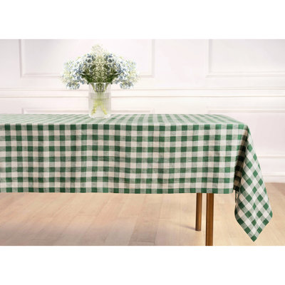Buffalo Check - 100% Pure Linen Tablecloth