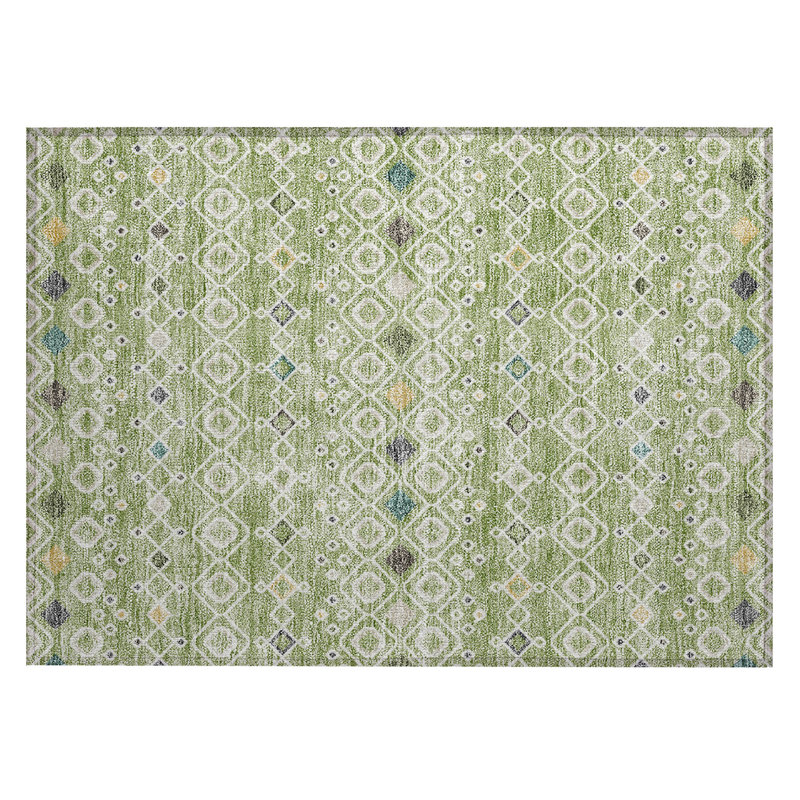 Aleighna Area Rug with Non-Slip Backing, Rectangle 1'8" x 2'6"
