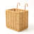 2-Piece Wicker Umbrella Stand Set with Drip Tray for Entryway Storage