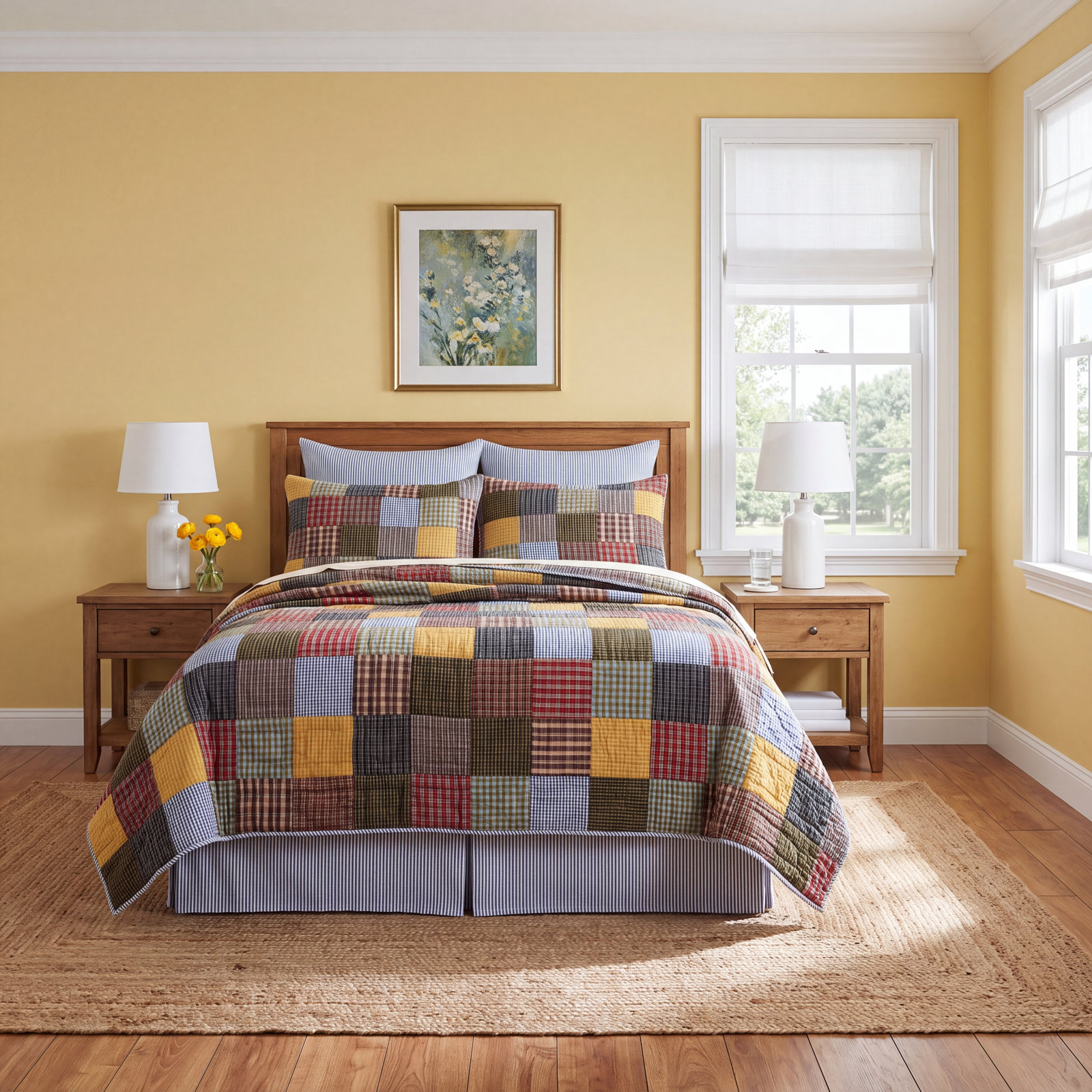 Rosemount Cotton Quilt Set, Twin Quilt