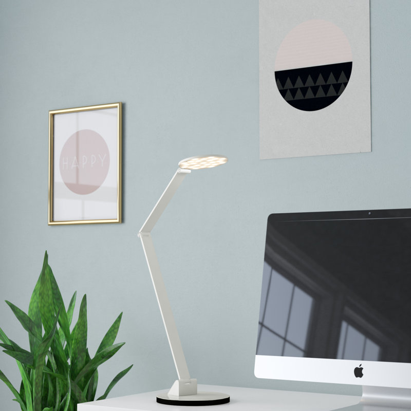 Abele Metal Desk Lamp, White
