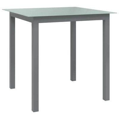 Engela Square Glass Outdoor Dining Table - 80 cm W 80 cm D