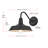 Franco Outdoor Wall sconce in Black