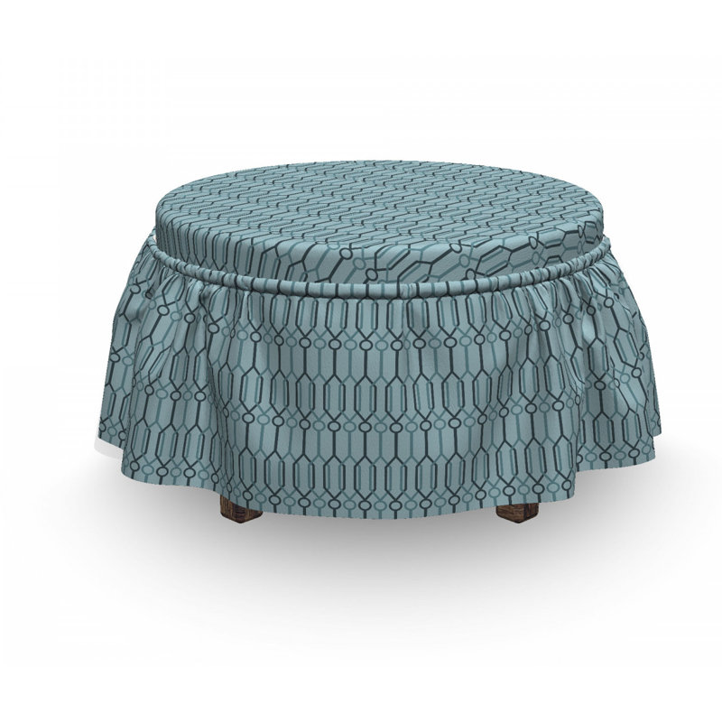 Box Cushion Ottoman Slipcover