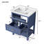 Meuble-lavabo 24 po avec lavabo supérieur-422065493