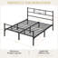 Metal Bed Frame with Headboard/Under-Bed Storage-872035661-855442435