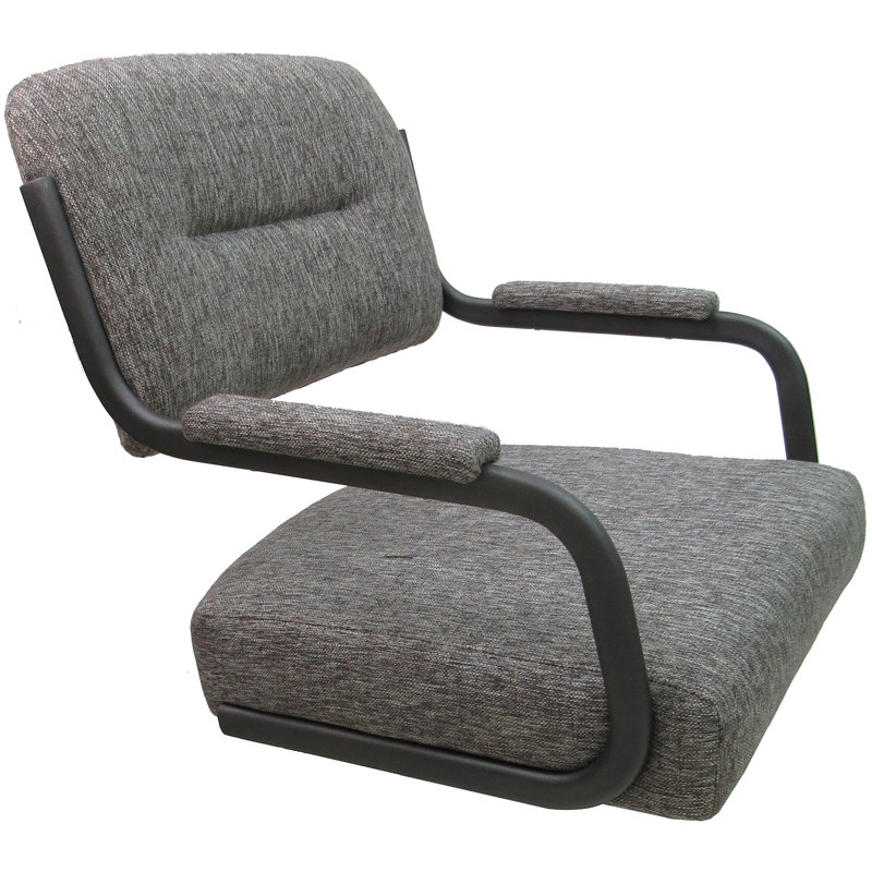 Chaise de salle à manger Huriyyah, Gris clair, Gris