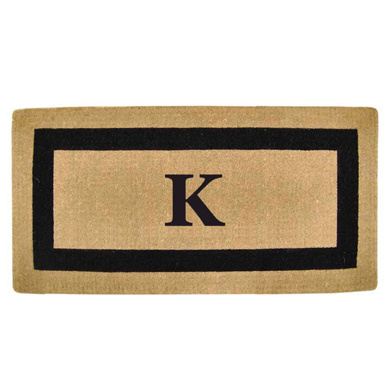 Tapis de porte antidérapant pour l'extérieur, L 24 po x L 57 po, Noir, K