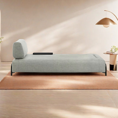 Wide Indoor Chaise Lounges, Cotton-linen fabric