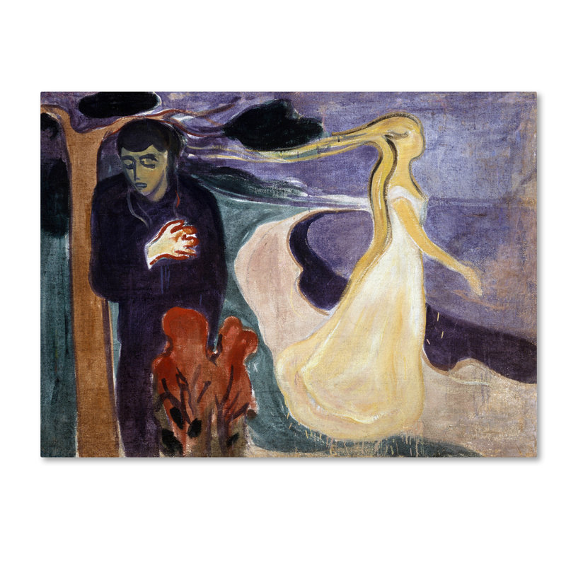 « separation » par print sur toile tendue Edvard Munch, H 14 po x l 19 po