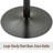 Chaska Elm Round Solid Wood Top with Steel Base Dining Table
