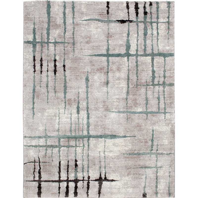 Abstract Indoor Rug, Rectangle 7'10" x 9'10"