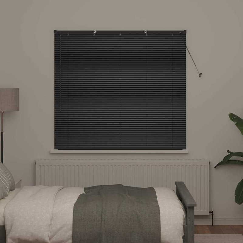 Horizontal/Venetian blind, Black, 130cm L x 145cm W