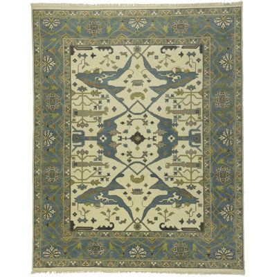 Tapis oriental floral Oushak 9X12