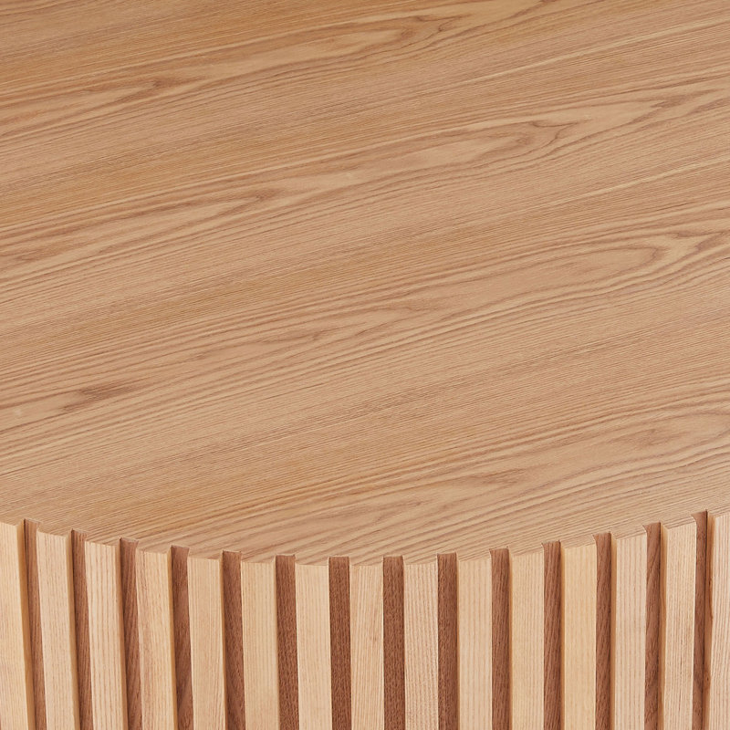 Table basse en bois naturel 39,37 pi., Bois de frêne naturel