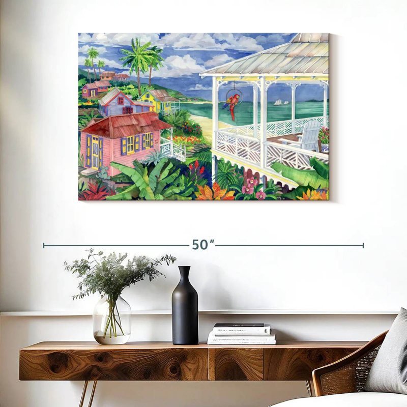 Gillard Bay Caribe, H 26 po x l 39 po