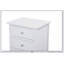 Table de chevet transitionnelle polyvalente avec trois tiroirs, parfaite pour les petits espaces et un rangement efficace.-1021337735