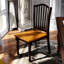Chaise d'appoint Nickelsville en chêne antique noir