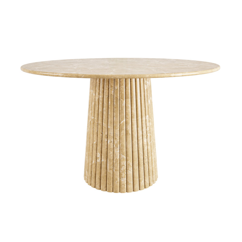 Enzo Round with Marble Base Dining Table