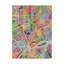 « détroit michigan city map », impression sur toile tendue-812777008