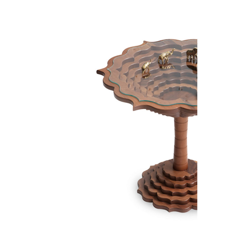 Table de bout en verre