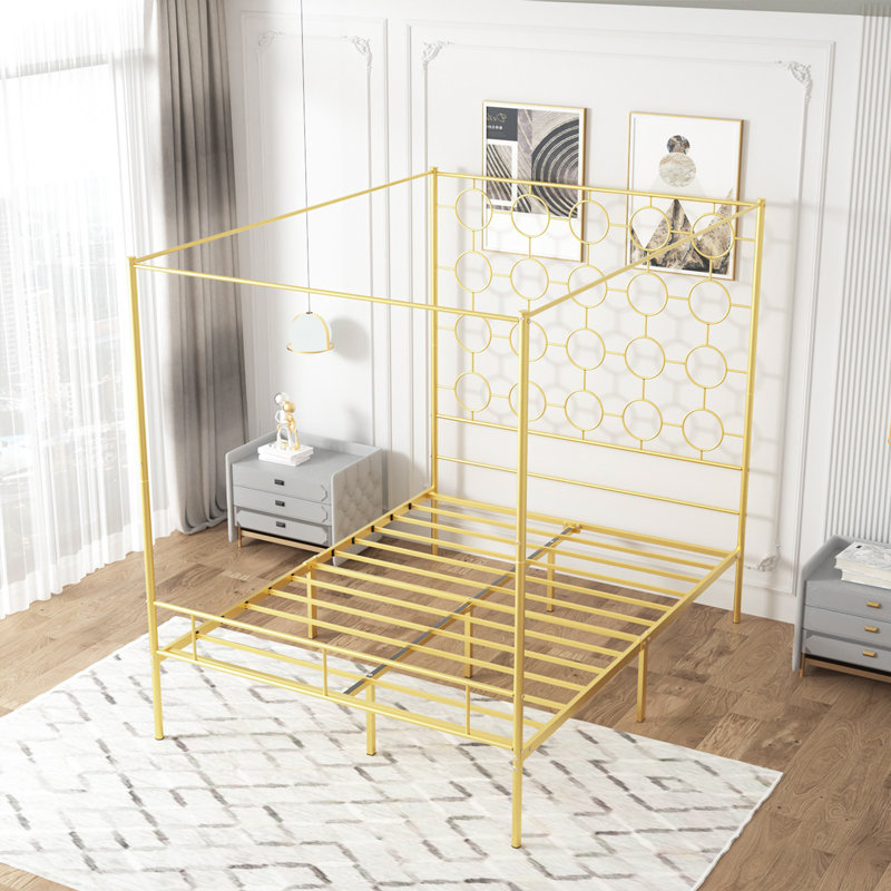 Deedgra Metal Canopy Bed