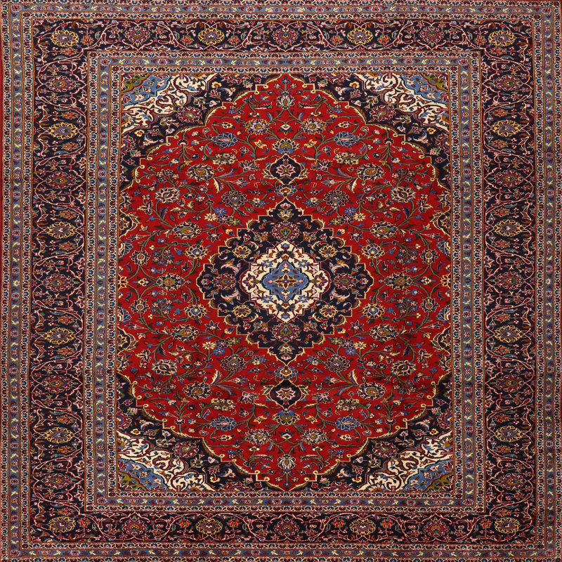 Charna Oriental Indoor Rug, Square 3'