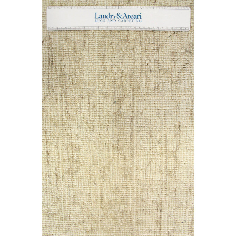Tapis oriental beige en laine fait à la main 8 pi x 10 pi