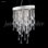 Sculptured Crystal Leaf 3 - Light Chandelier