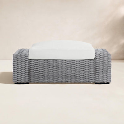 Capri Outdoor Ottoman with Cushion