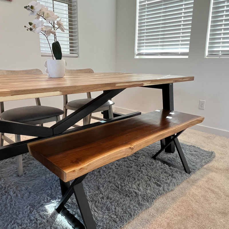 Banc de jardin Bigler, H 18 po x l 47,2 po x P 13,8 po