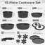 15 - Piece Aluminum Cookware Set-120076902