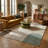 Rug Branch Arlo 7' x 10' (6'7" x 9'6") Beige/Green Abstract Area Rug, Mid-Century Modern, Medium Pile, Stain-Resistant Carpet - Living Room, Bedroom, Dining Room, and Kitchen-2036718618