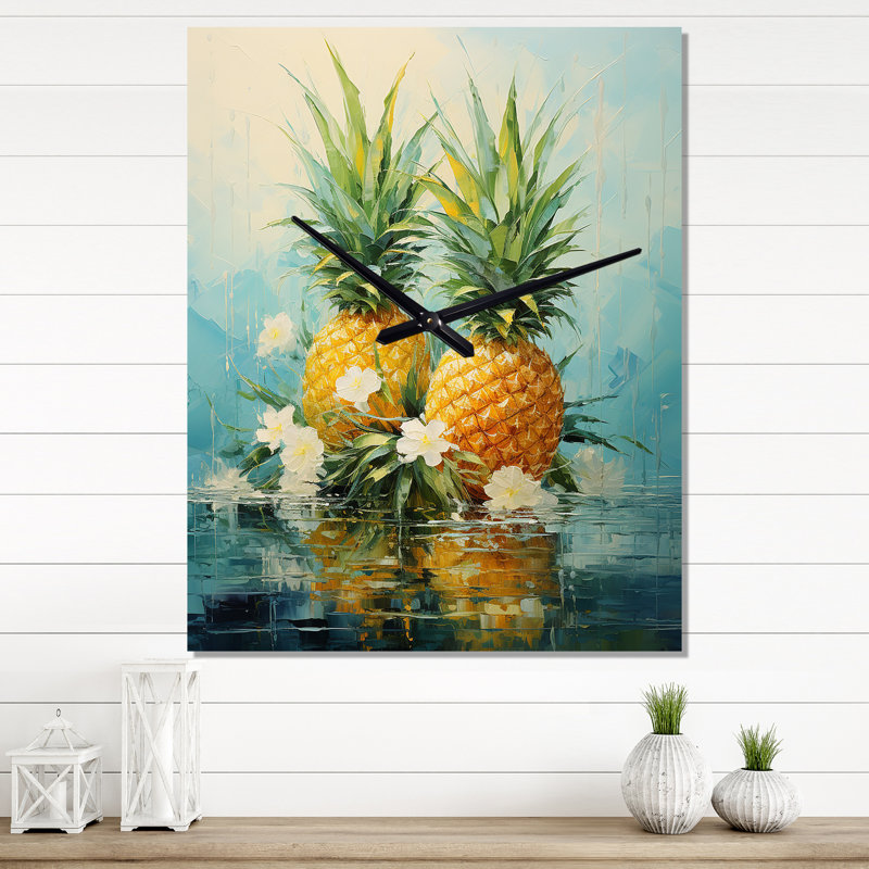 Horloge murale Cobe - Ananas, Moyen