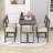 Bogazi 5-Piece Dining Table Set with Rectangular Dining Table and 4 Dining Chairs-1750796917