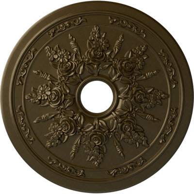 Médaillon de plafond Endurathane Crendon, DE 24 1/8 po x P 4 3/8 po x P 2 1/4 po (convient aux auvents jusqu'à 4 3/8 po), apprêté en usine