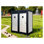 Cabine de toilette portative pour deux personnes - Toilettes extérieures avec éclairage, évier et ventilateur pour chantiers de construction, événements et fêtes