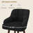 Modern Swivel Bar Stool With Backrest, Armrests And Wood Legs - Counter Height Chair For Kitchen Island-63072905-63072919