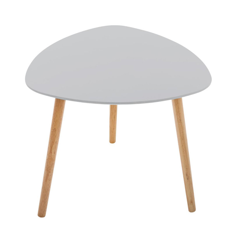 Ingram 3 Piece Nest of Tables, Dark Grey/Light Grey/Yellow