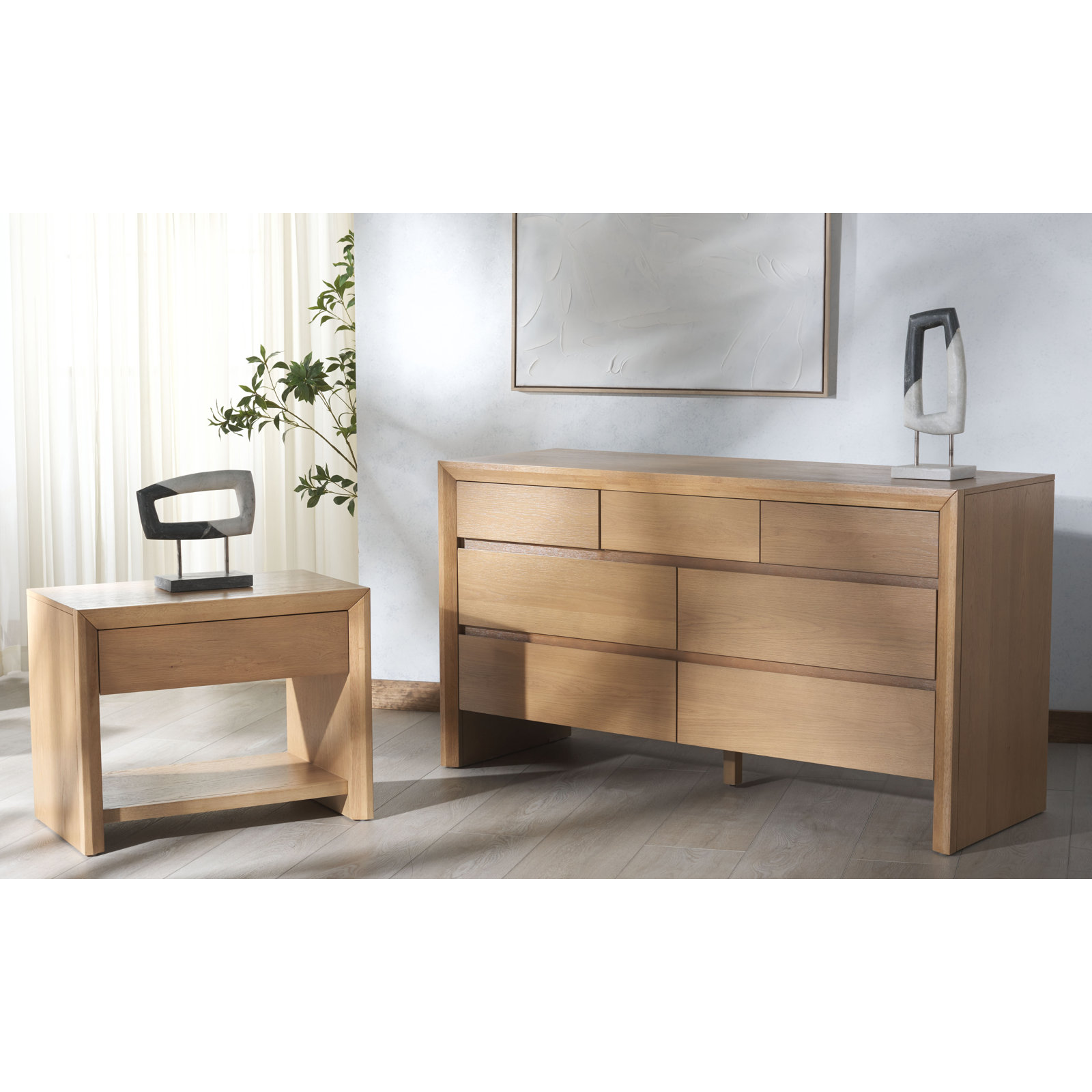 Wyat 2-Piece Bedroom Set, Natural