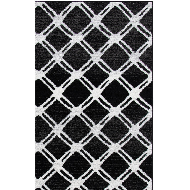 Jahzarra Performance Geometric Rug, Runner 2'6" x 8'