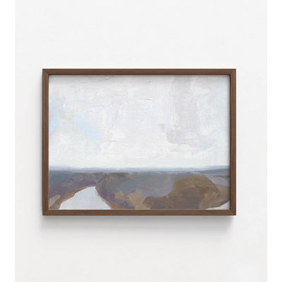 «Low Appalachia I» par Jacob Green, impression de paysage minimaliste, impression de peinture sur fond de tons de terre, abstrait Alcide, art mural encadré