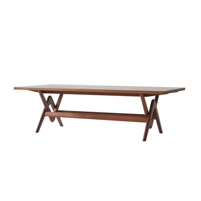 Table de salle à manger Nathasa Wabi-Sabi, H 29,52 po x L 86,61 po x l 35,43 po